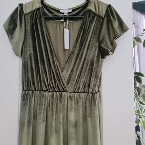 Baltic Born Liza Olive Velvet Maxi